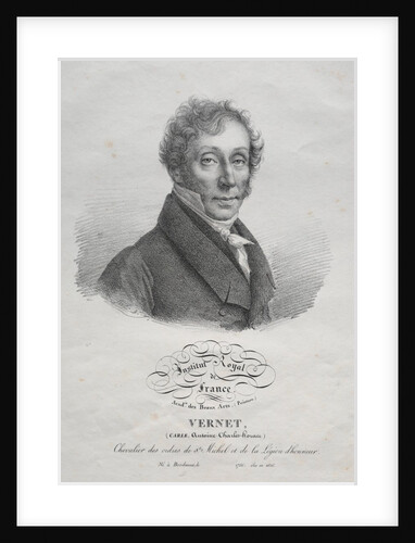 Carl Vernet, c. 1825 by Julien Léopold Boilly