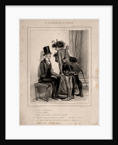 Carnaval, 1841 by Paul Gavarni