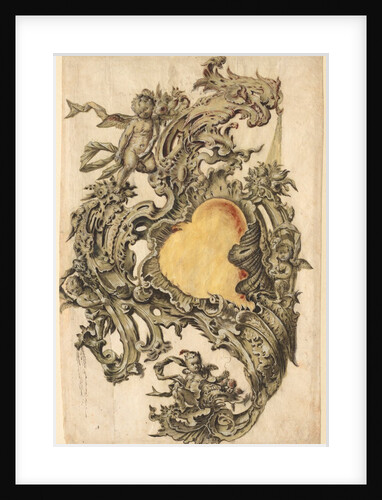 Cartouche with Putti, second half 1700s by Franz Xaver Habermann