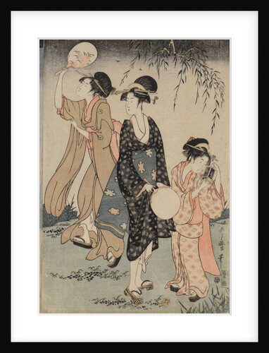 Catching Fireflies Beneath a Willow Tree, c. 1796-1797 by Kitagawa Utamaro