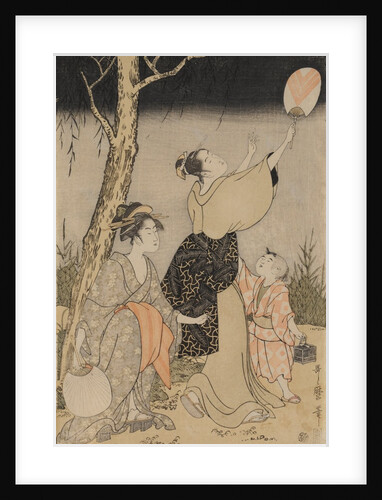 Catching Fireflies Beneath a Willow Tree, c. 1796-1797 by Kitagawa Utamaro