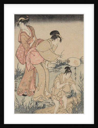 Catching Fireflies Beneath a Willow Tree, c. 1796-1797 by Kitagawa Utamaro