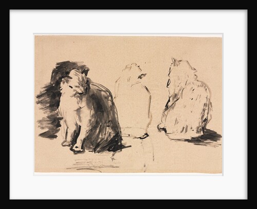 Cats by Théodule Ribot