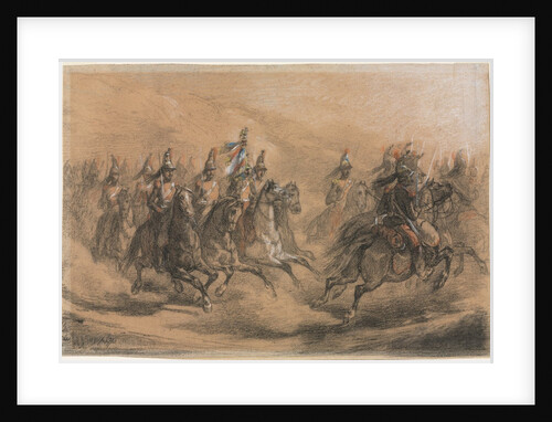 Cavalry Charge, c. 1840 by Auguste Raffet