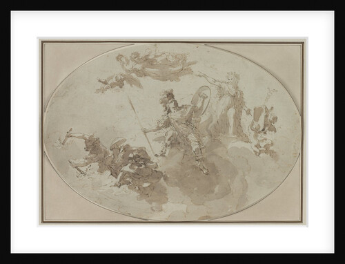 Ceiling Study: Allegory of Peace and War, c. 1800 ? by Giuseppe Bernardino Bison
