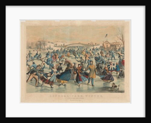 Central Park, Winter: The Skating Pond by James Merritt Ives; Nathaniel Currier