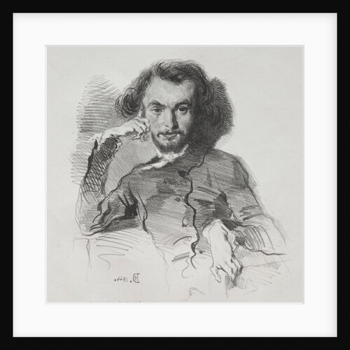 Charles Pierre Baudelaire, 1844 by Émile Isidore Deroy