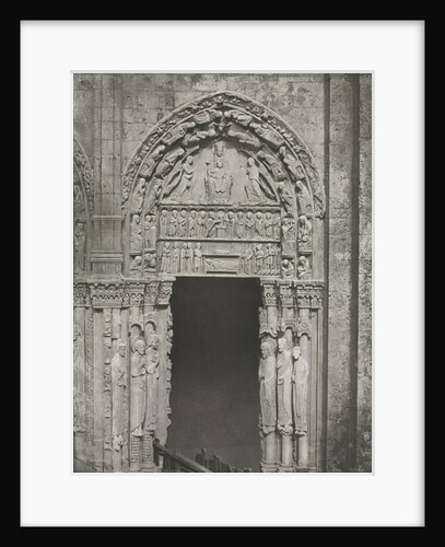 Chartres Cathedral: Right Door of the Royal Portal with Our Lady of Chartres, 1857 by Charles Nègre