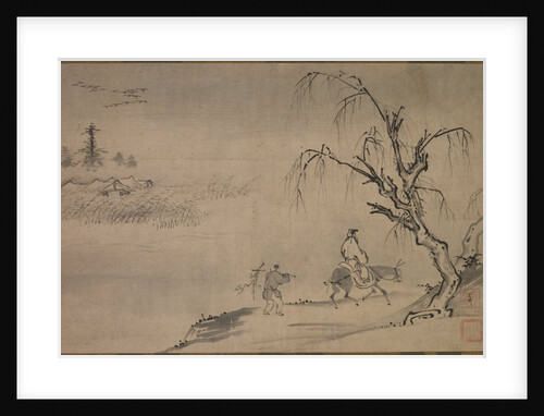 Chinese Literatus in an Autumn Landscape, late 1400s by Josui S?en