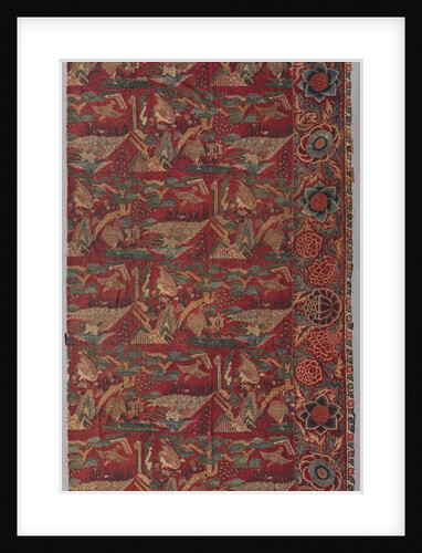 Chintz Bed Cover or Hanging with a Japanese-Inspired Pattern, Right Half, first half 1700s by Unknown