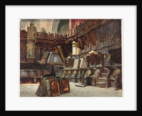 Choir Stalls in a Spanish Cathedral, c. 1868 by Henri Regnault