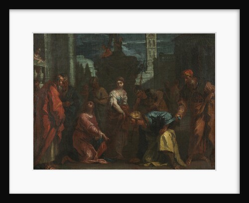 Christ and the Woman Taken in Adultery, mid 1700s by Sebastiano Ricci (follower of)