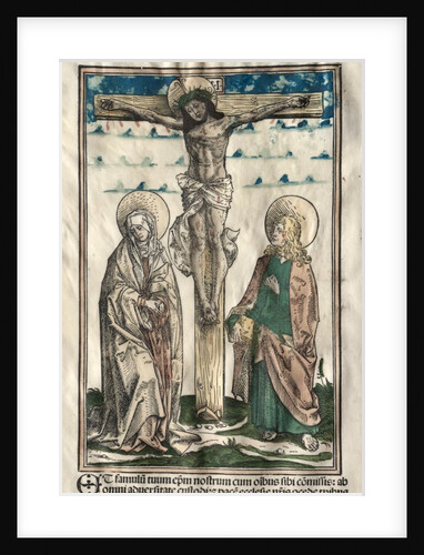 Christ on the Cross between Mary and John, 1502 by Hans Burgkmair