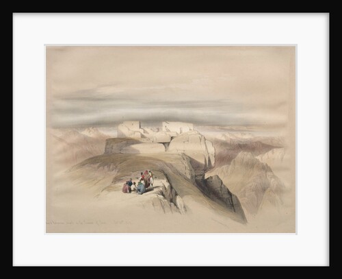 Christian and Mahomedan Chapels on the Summit of Sinai, 1839 by David Roberts