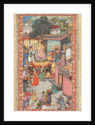 Circumcision ceremony for Akbar?s sons, painting 126 from an Akbar-nama?, c. 1602-3 by Dharam Das (attributed to)