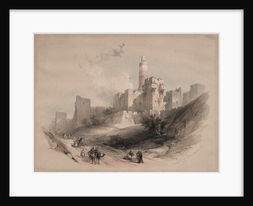 Citadel of Jerusalem, without the Walls, Tower of David, 1839 by David Roberts
