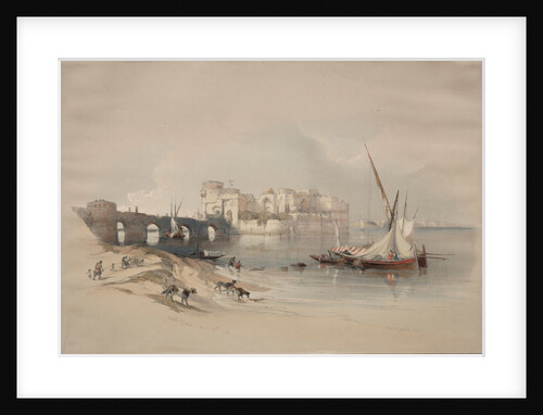 Citadel of Sidon, 1839 by David Roberts