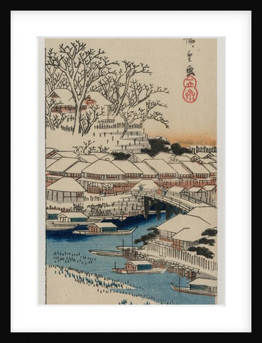 Clear Weather after Snow at Matsuchiyama…, late 1830s or early 1840s by Ando Hiroshige