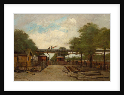 Construction of an Elevated Railway: Bridge over the Cours de Vincennes, 1888 by Paul Désiré Trouillebert