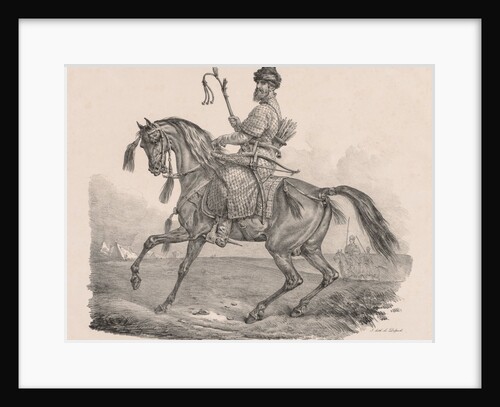 Cossack Cavalier, c. 1820 by Carle Vernet; Delpech