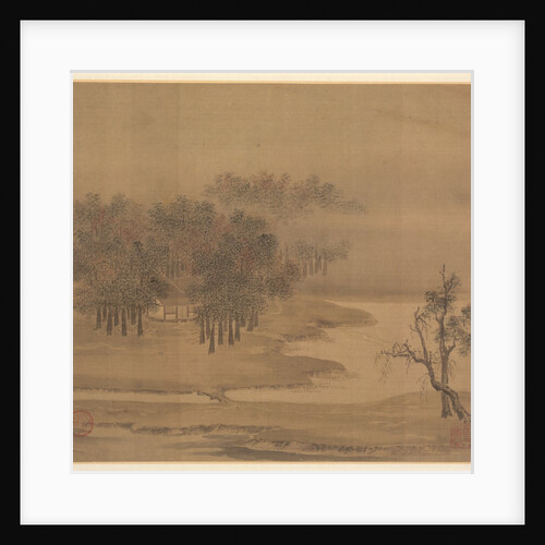 Cottages in a Misty Grove in Autumn, 1117 by Li Anzhong