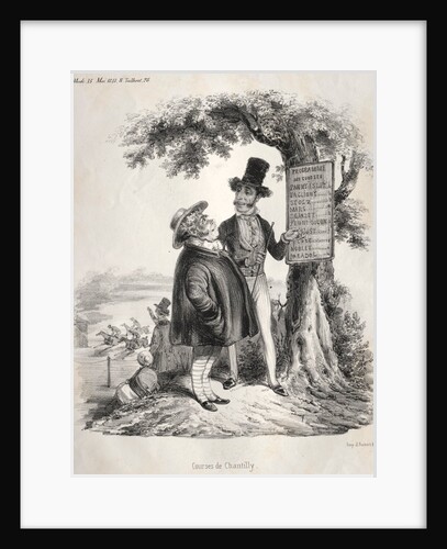 Courses de Chantilly, 1841 by Clémente Pruche