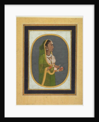 Court lady pouring wine, c. 1760 by Muhammad Rizavi Hindi (attributed to)