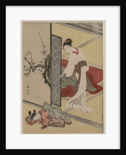 Courtesan and Sleeping Attendant, late 1760s by Suzuki Harunobu