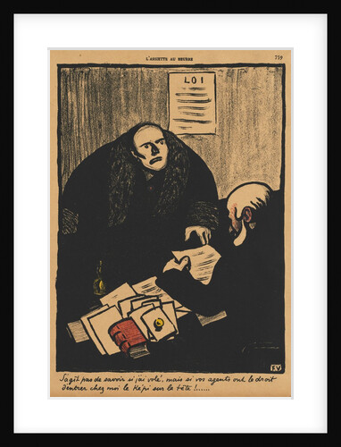 Crimes and Punishments II, 759: The question is, not whether…, 1873 by Félix Vallotton