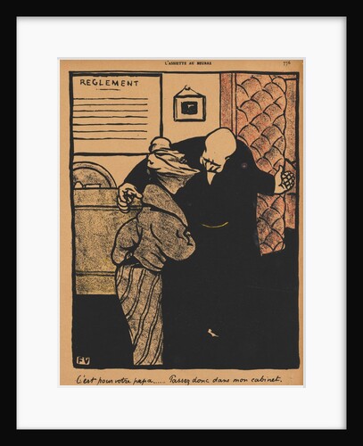 Crimes and Punishments XIX, 776: It's about your father, 1872 by Félix Vallotton