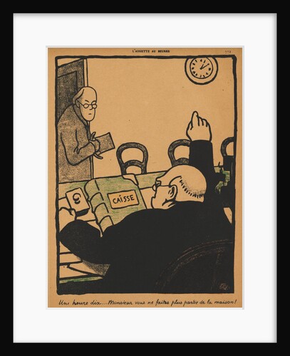 Crimes and Punishments XV, 772: Ten Past One, 1871 by Félix Vallotton