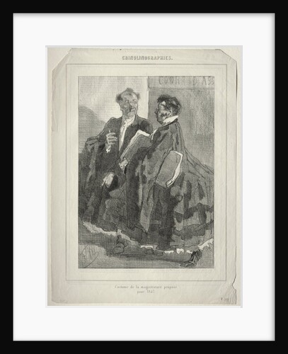 Crinolinographies. Costume de la magistrature proposé pour 1857 by Félicien Rops