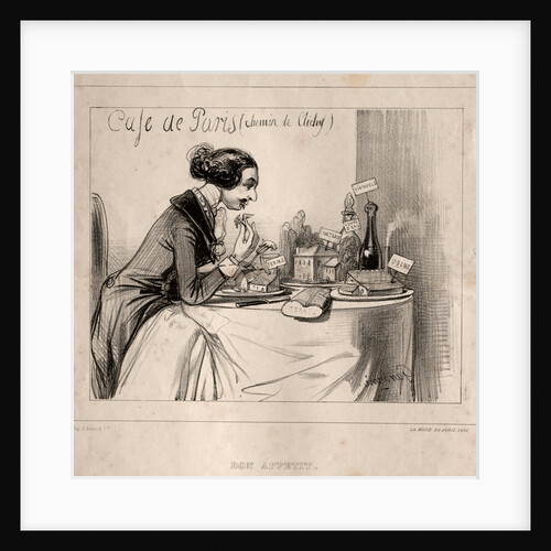 Croquis Fantastique: Bon Appetit, 1839 by Paul Gavarni