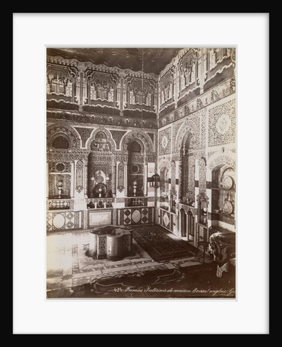 Damas. Intérieur de Maison. Consul Anglais, between 1867 and 1899 by Félix Bonfils