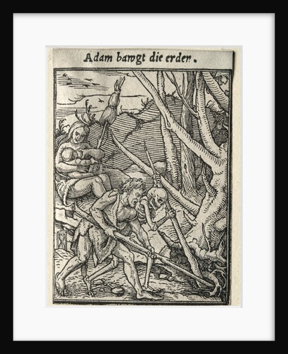 Dance of Death: Adam Tilling the Ground by Hans Holbein