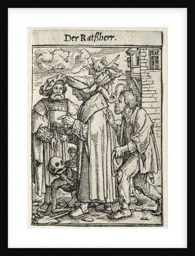 Dance of Death: The Councillor by Hans Holbein