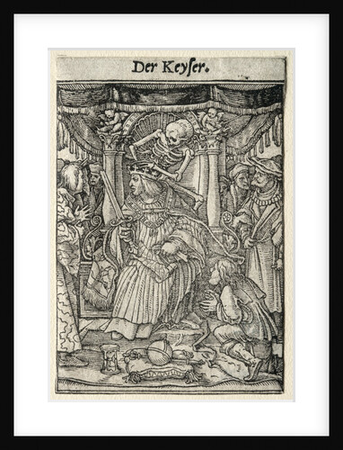 Dance of Death: The Emperor by Hans Holbein