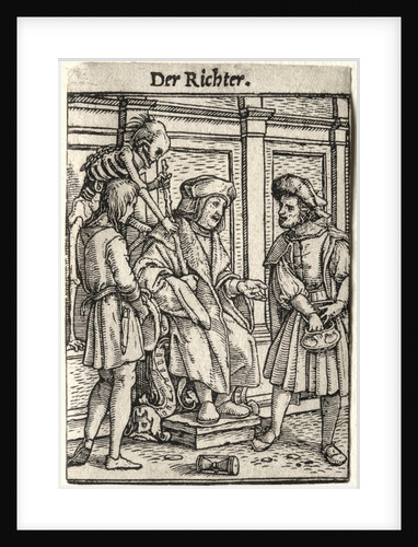 Dance of Death: The Judge by Hans Holbein