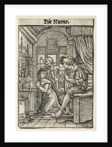 Dance of Death: The Nun by Hans Holbein