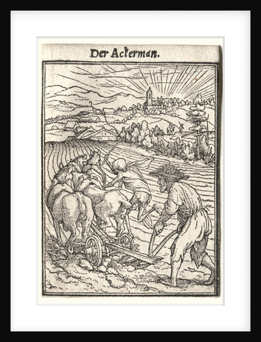 Dance of Death: The Ploughman by Hans Holbein