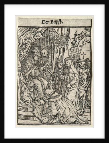 Dance of Death: The Pope by Hans Holbein