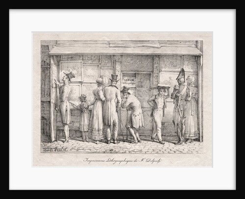 Delpech Lithographic Print Shop, c. 1818 by Carle Vernet