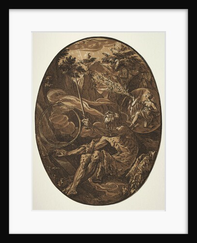 Demogorgon in the Cave of Eternity, c. 1588 by Hendrick Goltzius