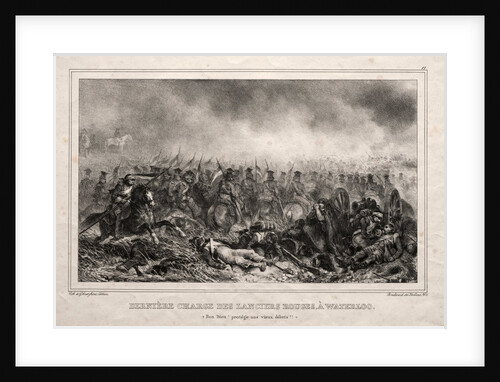 Dernière Charge des Lanciers Rouges à Waterloo by Auguste Raffet