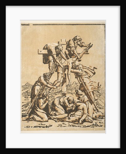 Descent from the Cross by Ugo da Carpi