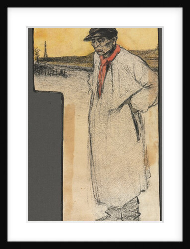 Design for a Book Illustration, Standing Male Figure, after 1901 by George Dupuis