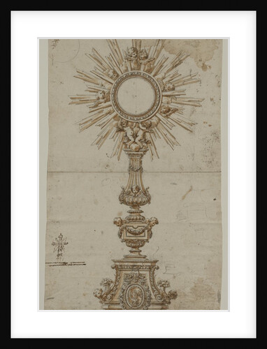 Design for a Monstrance, 1600s by Anonymous