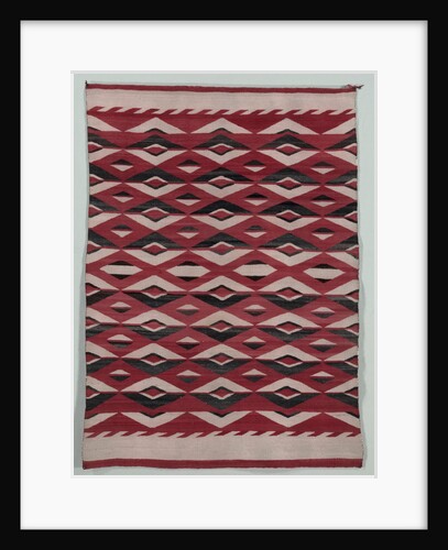 Diamond Network Style Rug, c. 1890-1900 by Unknown