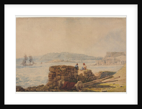 Drake's Island, Plymouth by Samuel Prout