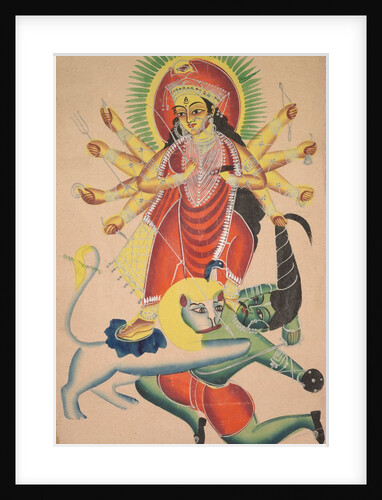 Durga Killing the Demon Mahisha, 1800s by Unknown